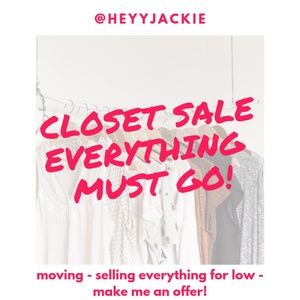 CLOSET SALE!